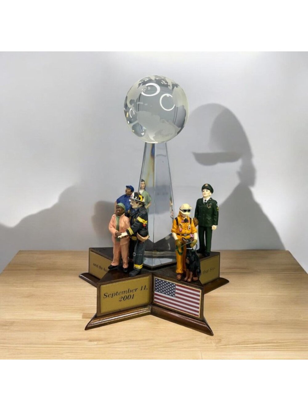Dept 56 9/11 Memorial American Pride Collection Lighted Figurine (Incomplete)